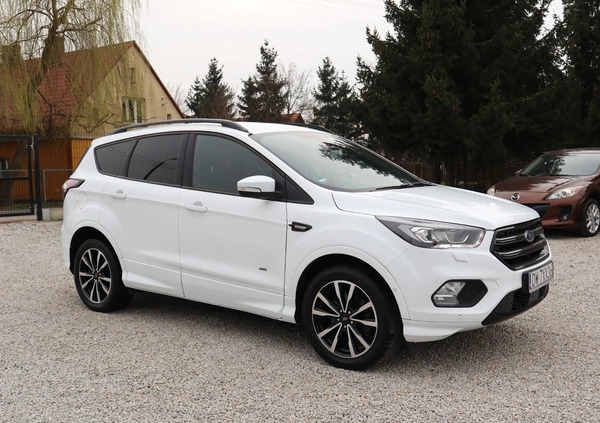 Ford Kuga cena 88500 przebieg: 62000, rok produkcji 2018 z Ząbkowice Śląskie małe 172